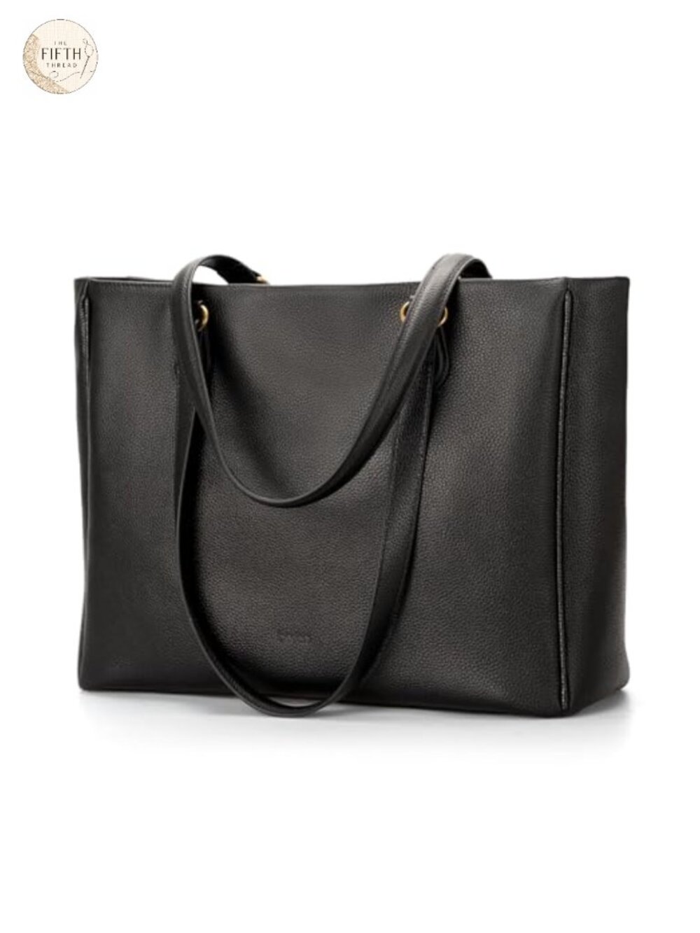 Genuine Leather Work Tote Bag for Women - 15.6" Laptop Compartment, Large